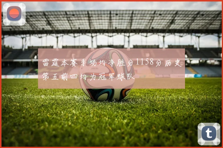 雷霆本赛季场均净胜分1158分历史第五前四均为冠军球队